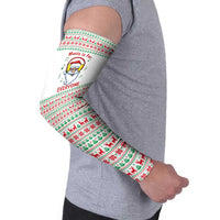 Funny Santa Music Is For Everyone Christmas Arm Sleeves Xmas Holiday Patterns - Wonder Print Shop