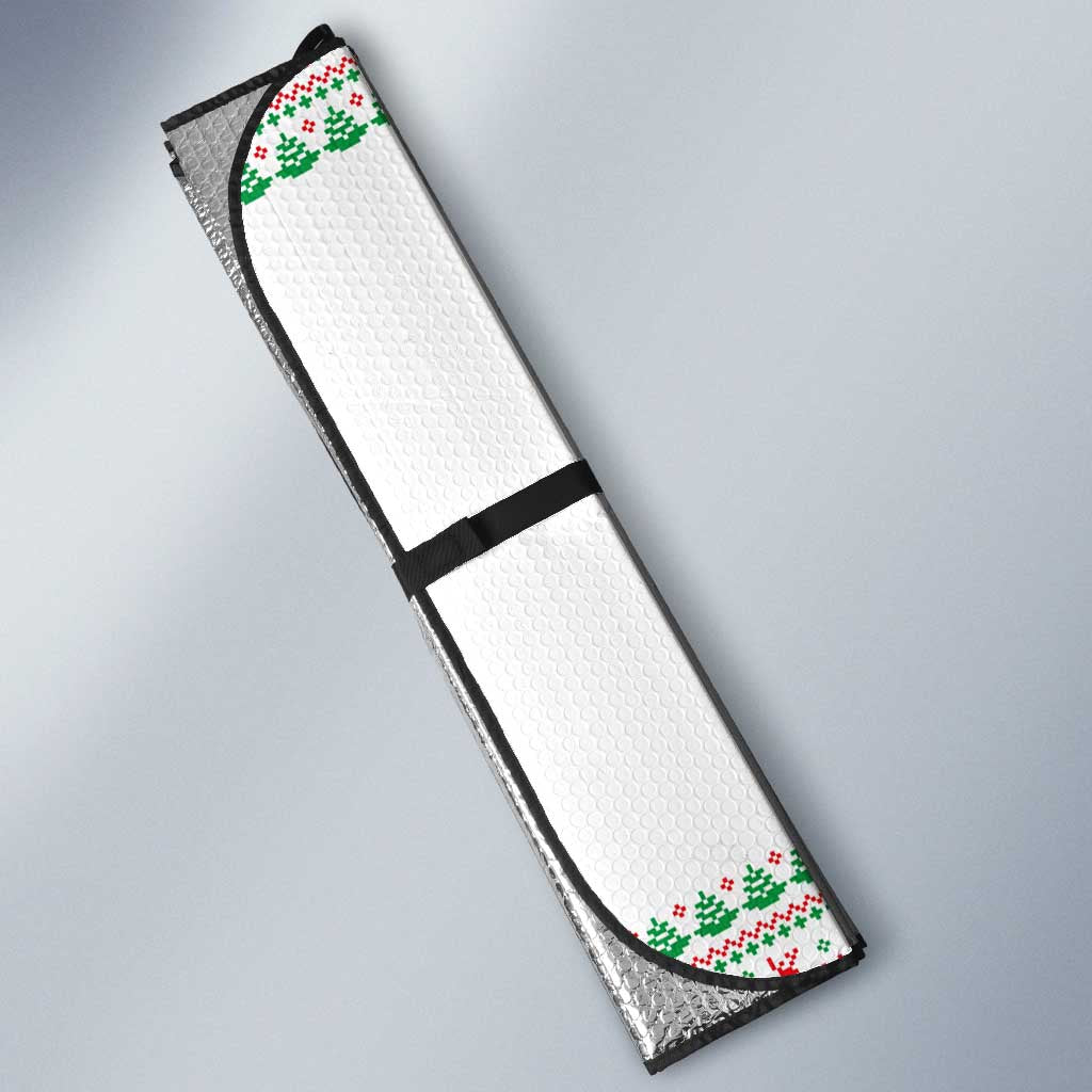 Funny Santa Music Is For Everyone Christmas Auto Sun Shade Xmas Holiday Patterns - Wonder Print Shop