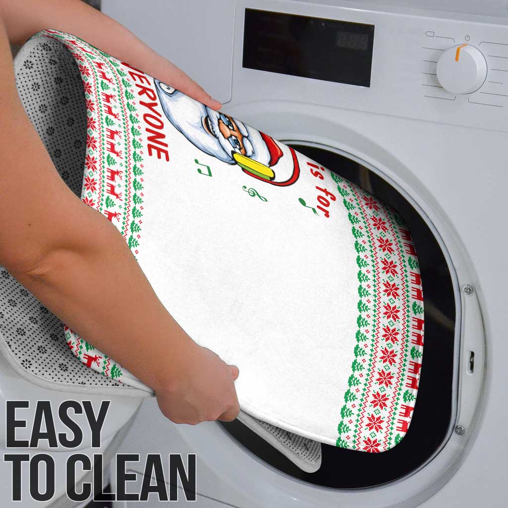 Funny Santa Music Is For Everyone Christmas Bathroom Set Xmas Holiday Patterns - Wonder Print Shop