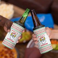 Funny Santa Music Is For Everyone Christmas 4 in 1 Can Cooler Tumbler Xmas Holiday Patterns - Wonder Print Shop