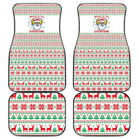 Funny Santa Music Is For Everyone Christmas Car Mats Xmas Holiday Patterns - Wonder Print Shop