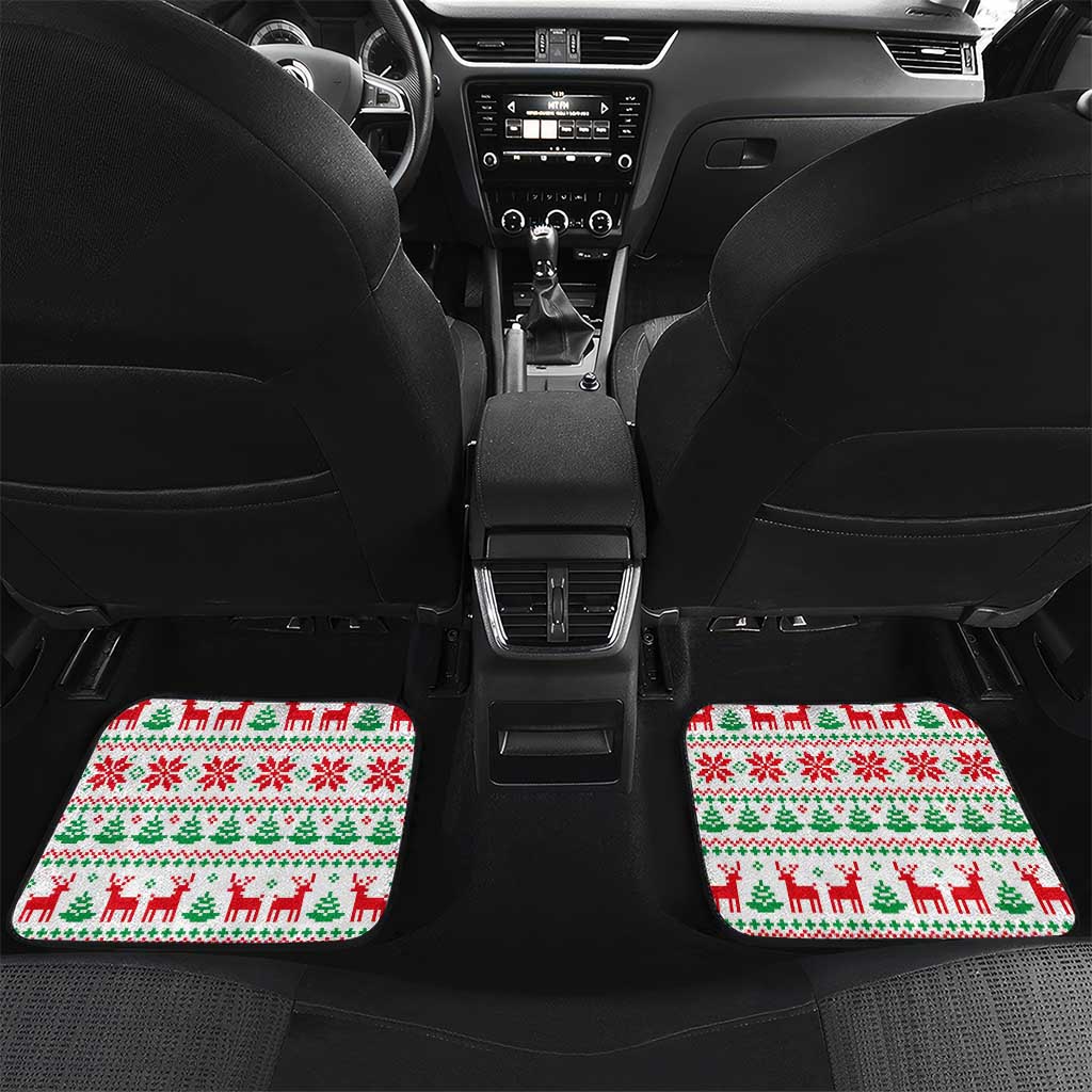 Funny Santa Music Is For Everyone Christmas Car Mats Xmas Holiday Patterns - Wonder Print Shop