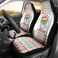 Funny Santa Music Is For Everyone Christmas Car Seat Cover Xmas Holiday Patterns - Wonder Print Shop