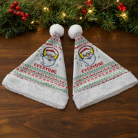 Funny Santa Music Is For Everyone Christmas Santa Hat Xmas Holiday Patterns - Wonder Print Shop