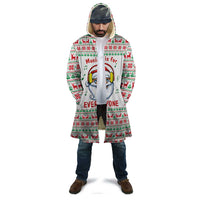 Funny Santa Music Is For Everyone Christmas Cloak Xmas Holiday Patterns - Wonder Print Shop