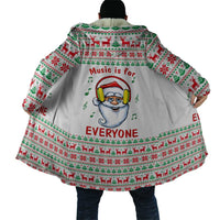 Funny Santa Music Is For Everyone Christmas Cloak Xmas Holiday Patterns - Wonder Print Shop