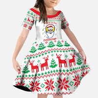 Funny Santa Music Is For Everyone Christmas Family Matching Long Sleeve Bodycon Dress and Hawaiian Shirt Xmas Holiday Patterns - Wonder Print Shop