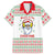 Funny Santa Music Is For Everyone Christmas Family Matching Off The Shoulder Long Sleeve Dress and Hawaiian Shirt Xmas Holiday Patterns - Wonder Print Shop