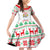 Funny Santa Music Is For Everyone Christmas Family Matching Off Shoulder Short Dress and Hawaiian Shirt Xmas Holiday Patterns - Wonder Print Shop