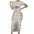 Funny Santa Music Is For Everyone Christmas Family Matching Short Sleeve Bodycon Dress and Hawaiian Shirt Xmas Holiday Patterns - Wonder Print Shop
