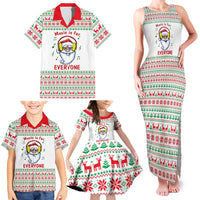 Funny Santa Music Is For Everyone Christmas Family Matching Tank Maxi Dress and Hawaiian Shirt Xmas Holiday Patterns - Wonder Print Shop