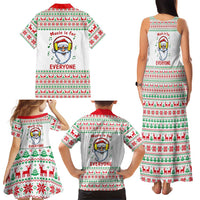 Funny Santa Music Is For Everyone Christmas Family Matching Tank Maxi Dress and Hawaiian Shirt Xmas Holiday Patterns - Wonder Print Shop