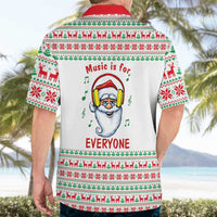 Funny Santa Music Is For Everyone Christmas Hawaiian Shirt Xmas Holiday Patterns - Wonder Print Shop