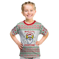 Funny Santa Music Is For Everyone Christmas Kid T Shirt Xmas Holiday Patterns - Wonder Print Shop