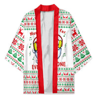 Funny Santa Music Is For Everyone Christmas Kimono Xmas Holiday Patterns - Wonder Print Shop