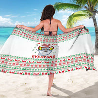 Funny Santa Music Is For Everyone Christmas Sarong Xmas Holiday Patterns - Wonder Print Shop