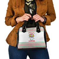 Funny Santa Music Is For Everyone Christmas Shoulder Handbag Xmas Holiday Patterns - Wonder Print Shop