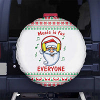Funny Santa Music Is For Everyone Christmas Spare Tire Cover Xmas Holiday Patterns - Wonder Print Shop