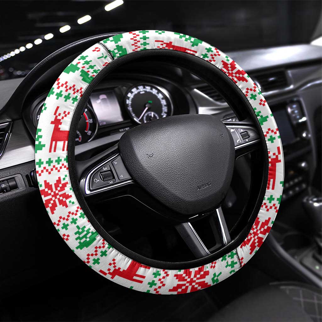 Funny Santa Music Is For Everyone Christmas Steering Wheel Cover Xmas Holiday Patterns - Wonder Print Shop
