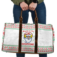 Funny Santa Music Is For Everyone Christmas Travel Bag Xmas Holiday Patterns - Wonder Print Shop