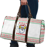 Funny Santa Music Is For Everyone Christmas Travel Bag Xmas Holiday Patterns - Wonder Print Shop