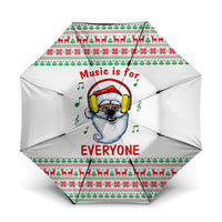 Funny Santa Music Is For Everyone Christmas Umbrella Xmas Holiday Patterns - Wonder Print Shop