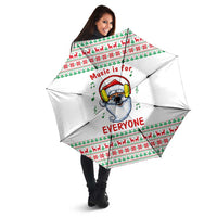 Funny Santa Music Is For Everyone Christmas Umbrella Xmas Holiday Patterns - Wonder Print Shop