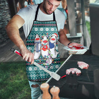 Funny Shark Christmas Apron Xmas Holiday Patterns - Wonder Print Shop