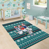 Funny Shark Christmas Area Rug Xmas Holiday Patterns - Wonder Print Shop