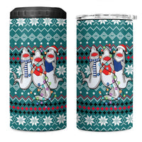 Funny Shark Christmas 4 in 1 Can Cooler Tumbler Xmas Holiday Patterns - Wonder Print Shop