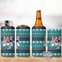 Funny Shark Christmas 4 in 1 Can Cooler Tumbler Xmas Holiday Patterns - Wonder Print Shop