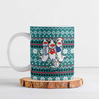 Funny Shark Christmas Ceramic Mug Xmas Holiday Patterns - Wonder Print Shop