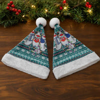 Funny Shark Christmas Santa Hat Xmas Holiday Patterns - Wonder Print Shop