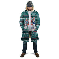 Funny Shark Christmas Cloak Xmas Holiday Patterns - Wonder Print Shop
