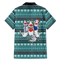 Funny Shark Christmas Family Matching Long Sleeve Bodycon Dress and Hawaiian Shirt Xmas Holiday Patterns - Wonder Print Shop