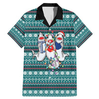 Funny Shark Christmas Family Matching Mermaid Dress and Hawaiian Shirt Xmas Holiday Patterns - Wonder Print Shop