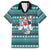 Funny Shark Christmas Family Matching Off The Shoulder Long Sleeve Dress and Hawaiian Shirt Xmas Holiday Patterns - Wonder Print Shop