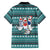 Funny Shark Christmas Family Matching Off The Shoulder Long Sleeve Dress and Hawaiian Shirt Xmas Holiday Patterns - Wonder Print Shop