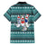 Funny Shark Christmas Family Matching Off Shoulder Short Dress and Hawaiian Shirt Xmas Holiday Patterns - Wonder Print Shop