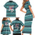 Funny Shark Christmas Family Matching Short Sleeve Bodycon Dress and Hawaiian Shirt Xmas Holiday Patterns - Wonder Print Shop