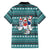 Funny Shark Christmas Family Matching Short Sleeve Bodycon Dress and Hawaiian Shirt Xmas Holiday Patterns - Wonder Print Shop