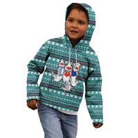 Funny Shark Christmas Kid Hoodie Xmas Holiday Patterns - Wonder Print Shop