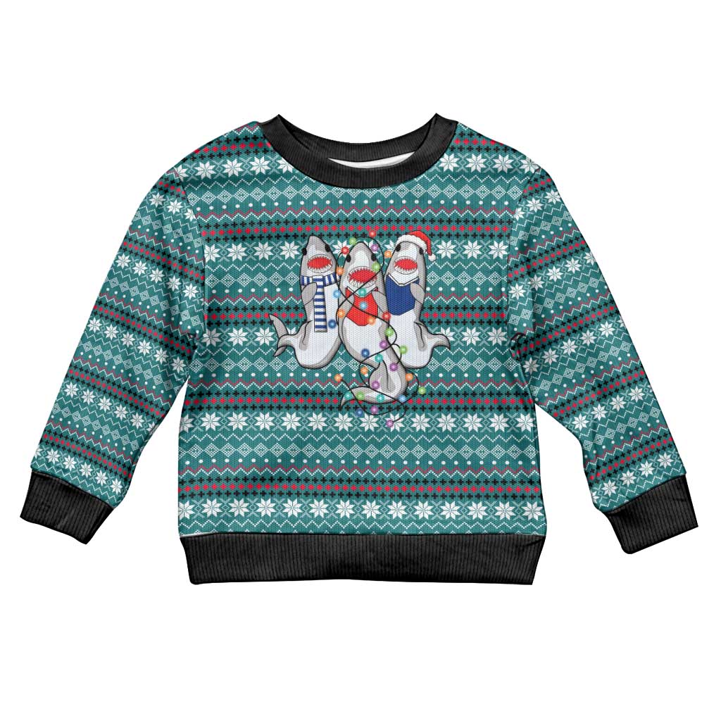 Funny Shark Christmas Kid Ugly Christmas Sweater Xmas Holiday Patterns - Wonder Print Shop
