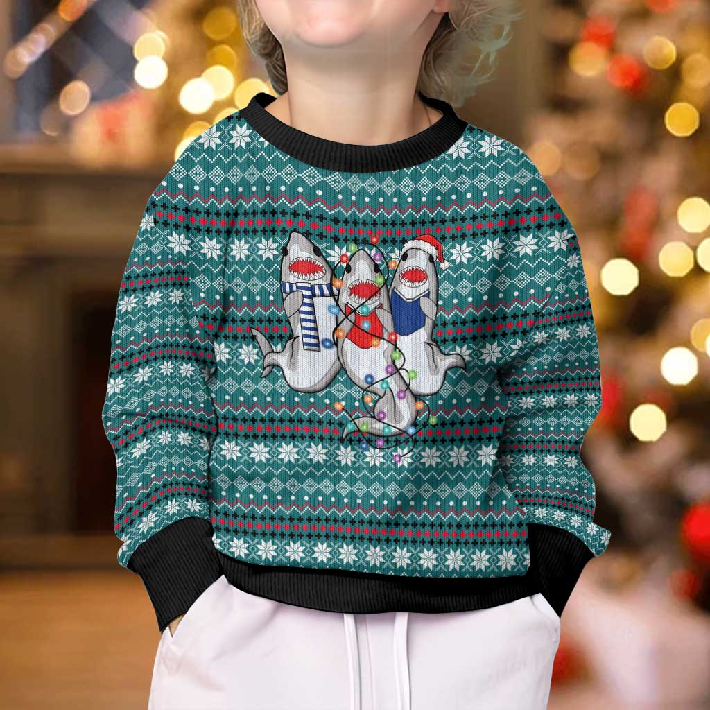 Funny Shark Christmas Kid Ugly Christmas Sweater Xmas Holiday Patterns - Wonder Print Shop