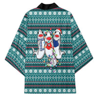 Funny Shark Christmas Kimono Xmas Holiday Patterns - Wonder Print Shop