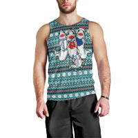 Funny Shark Christmas Men Tank Top Xmas Holiday Patterns - Wonder Print Shop