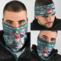 Funny Shark Christmas Neck Gaiter Xmas Holiday Patterns - Wonder Print Shop
