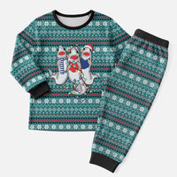 Funny Shark Christmas Pajama Set Xmas Holiday Patterns - Wonder Print Shop