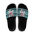 Funny Shark Christmas Slide Sandals Xmas Holiday Patterns - Wonder Print Shop