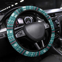 Funny Shark Christmas Steering Wheel Cover Xmas Holiday Patterns - Wonder Print Shop
